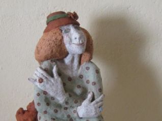 Frau mit Katze, Engoben 11