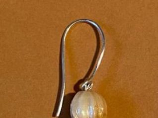 Einzelohrring, Glas, Silber 29