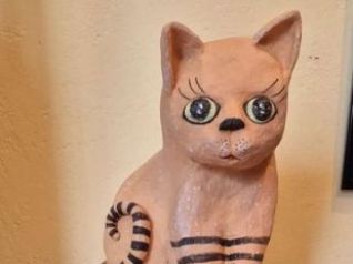 Katze, Frau, Affe, Engoben 39